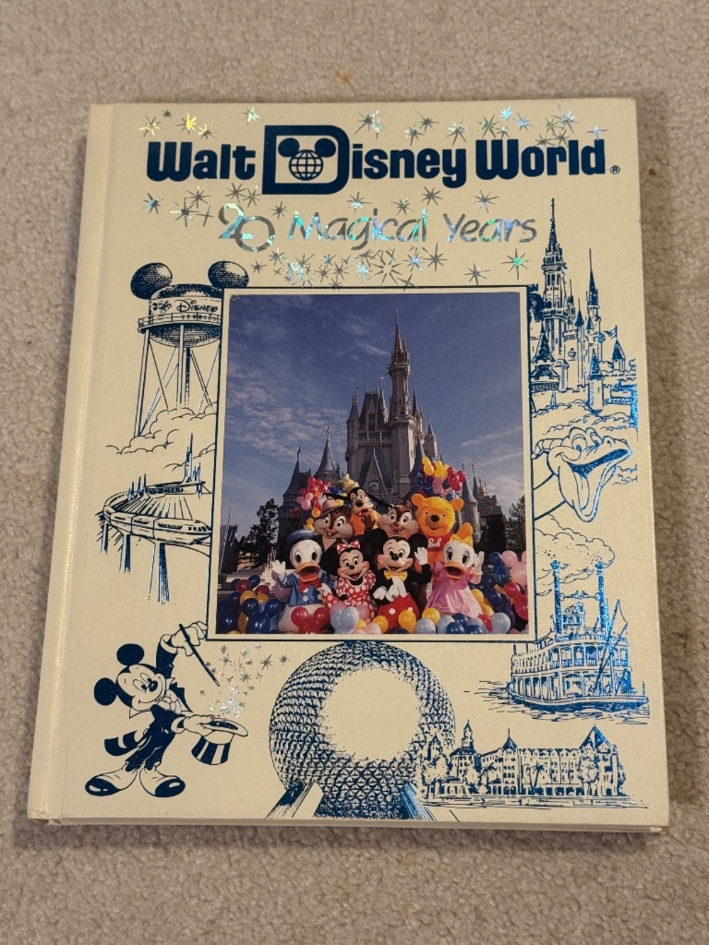 Vintage Walt Disney World: 20 Magical Years Book rare mint 1991 hardcover books
